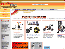 Tablet Screenshot of dumbbellbuddy.com